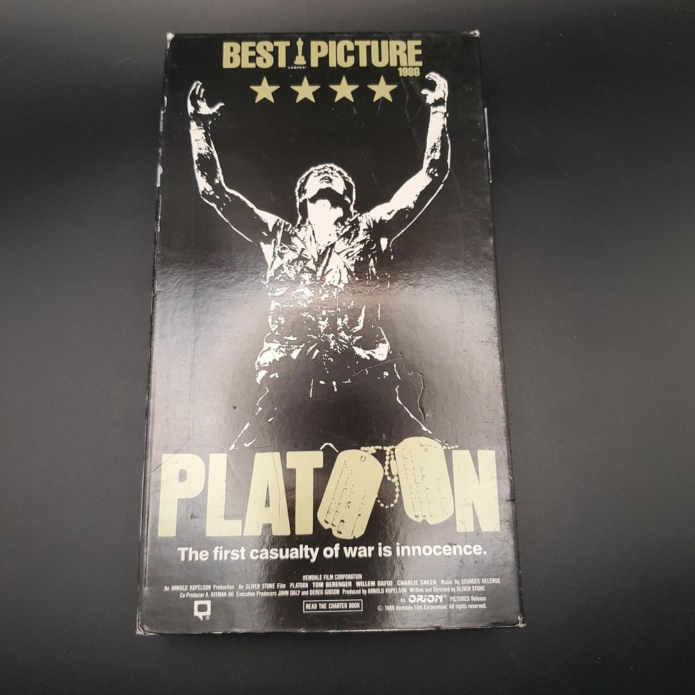 PLATOON : VHS Tape 1986 Movie
